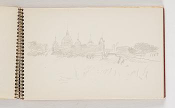 Lotte Laserstein, 10 små skissblock med teckningar.