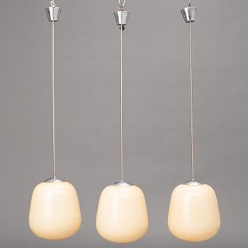 Asea, a set of three ceiling lamps, Swedish Modern, 1940s.