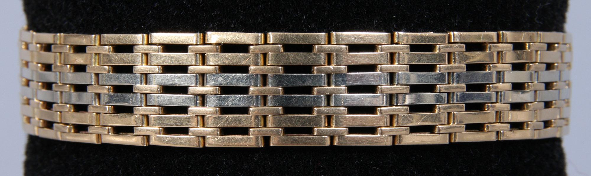 ARMBAND, 18K guld. 29 gram. Till förmån för Stadsmissionen.