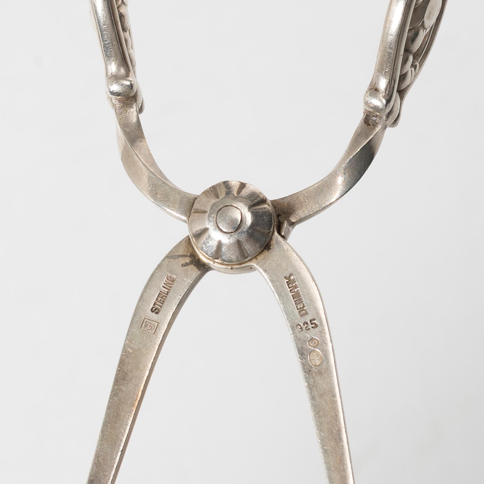Georg Jensen, sockertång, "Magnolia", sterlingsilver, Danmark.
