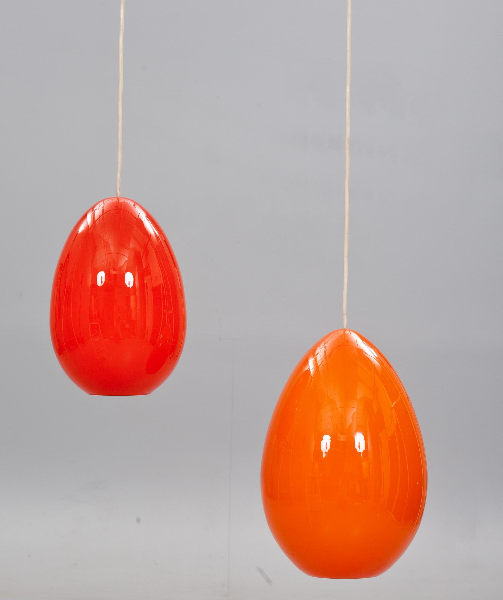 TAKLAMPOR, 2 st. Sverige trol. Luxus.