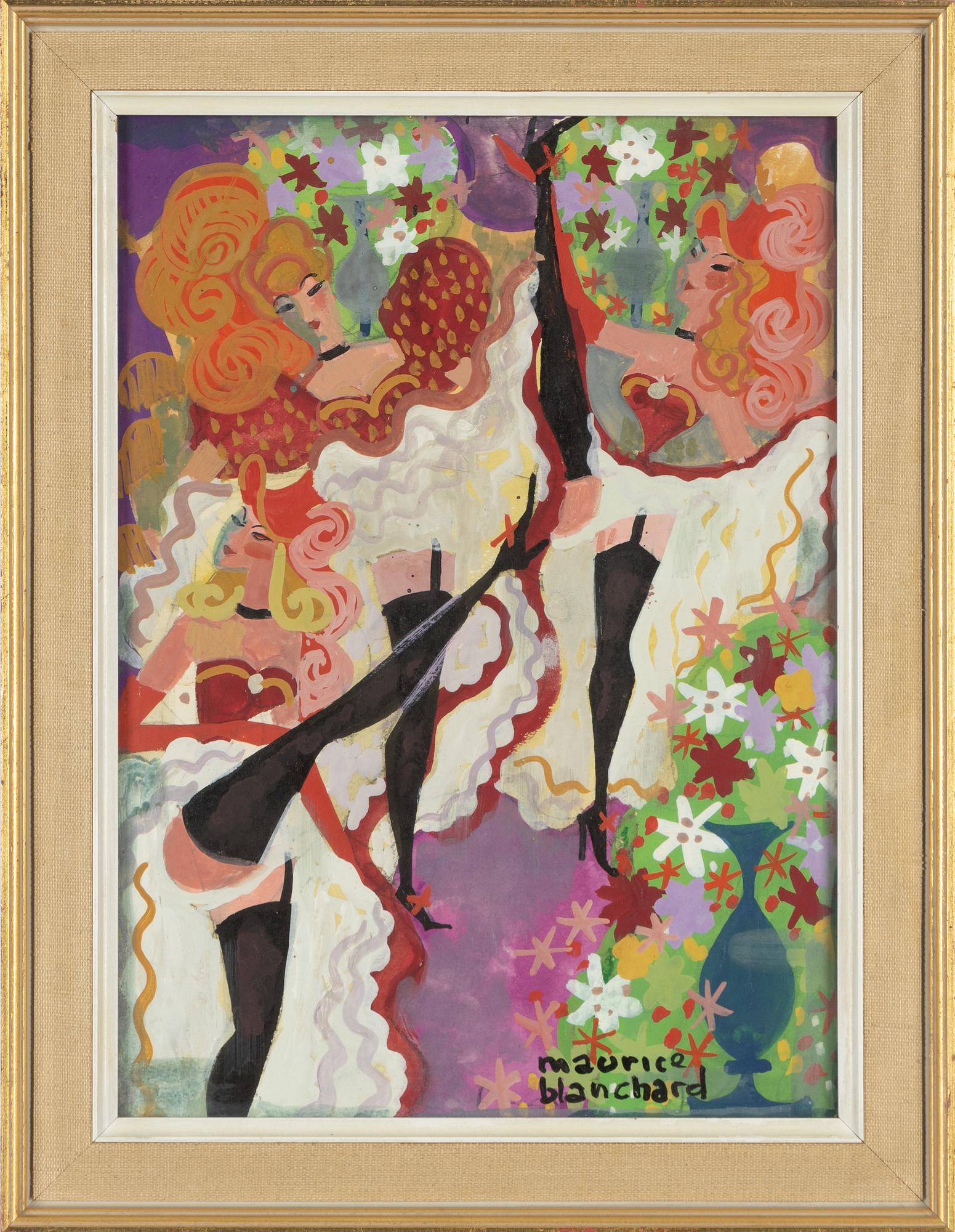 Maurice Blanchard, gouache, signed.