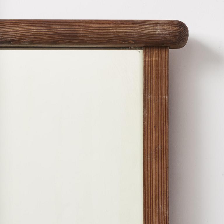 Axel Einar Hjorth, a stained pine "Sport" wall mirror, Nordiska Kompaniet, Sweden, 1930s.