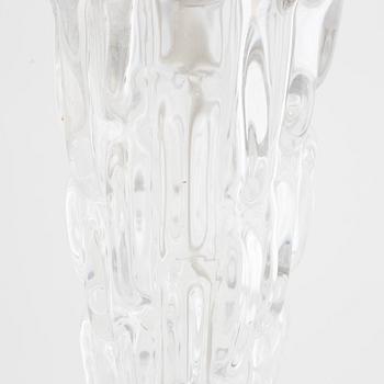 Carl Fagerlund, a pair of "RD-1477" glass table lamps, Orrefors, Sweden.