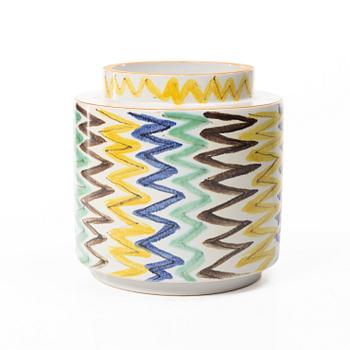Wilhelm Kåge, A faience vase, Gustavsberg Studio, 1942.