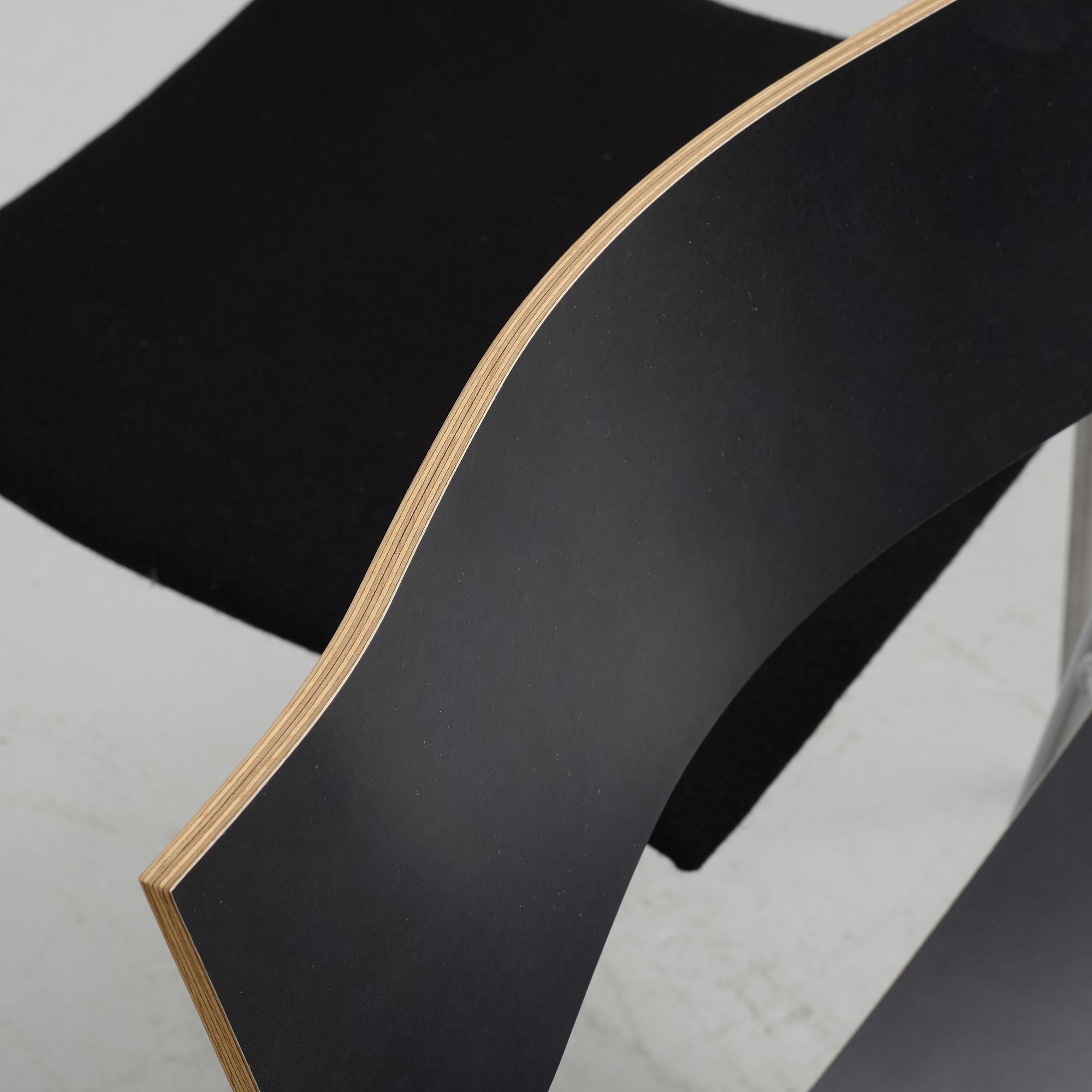 Johannes Foersom & Peter Hiort-Lorenzen, a set of eight 'Campus' chairs, Lammhults, after 1992.