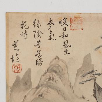 Unidentified artist, Mountainscape, Qing dynasty.