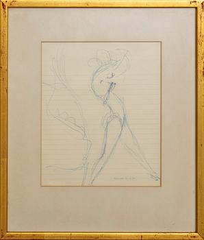 MAX WALTER SVANBERG, two signed and dated ink drawings.