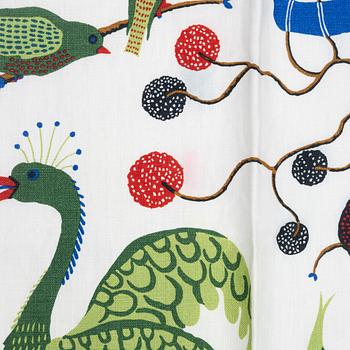 Josef Frank, curtains, a pair, "Green Birds", Svenskt Tenn.