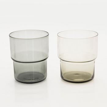 Saara Hopea, a 9-piece juice set, Nuutajärvi, Notsjö. Model designed in 1954.