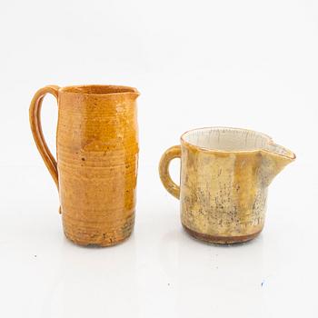 Signe Persson-Melin, tillbringare 4 st 1940/50 glaserat stengods.