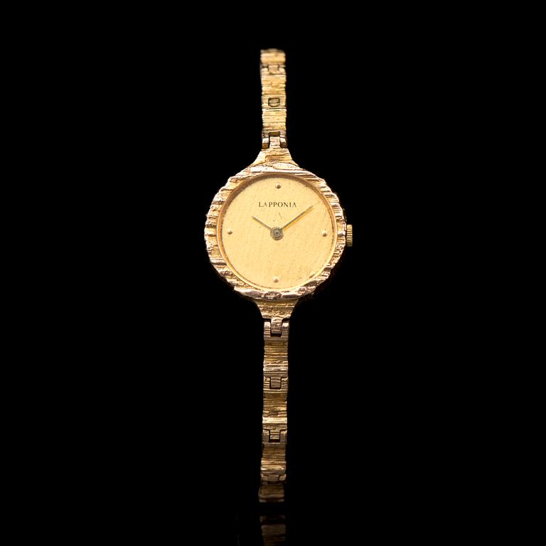 A BJÖRN WECKSTRÖM WRISTWATCH, "Coco", 14K gold. Lapponia 1983.