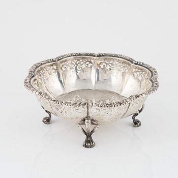 A Rococo-Style Silver Bowl, Czechoslovakia 1929-1941.