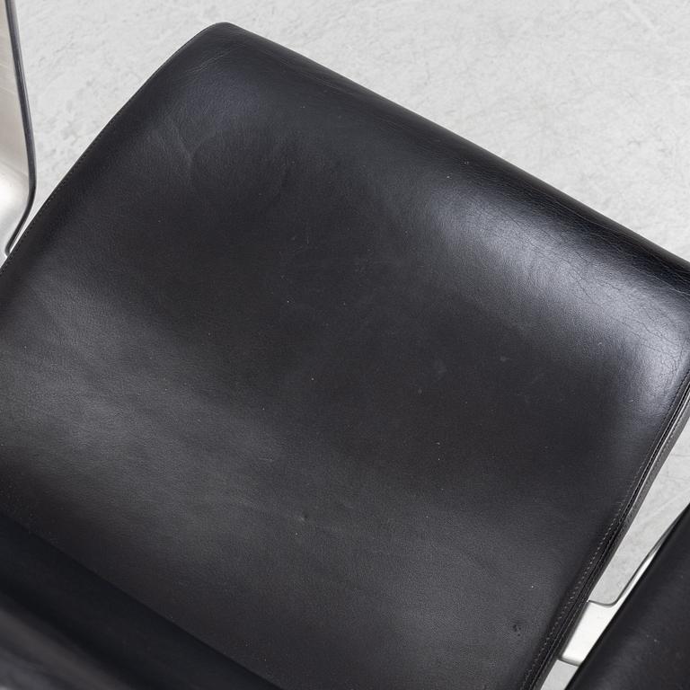 Arne Jacobsen, an 'Oxford' swivel chairs, Fritz Hansen, Denmark, 1986.