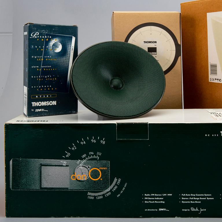 Philippe Starck, 11 pcs of clock and radios.