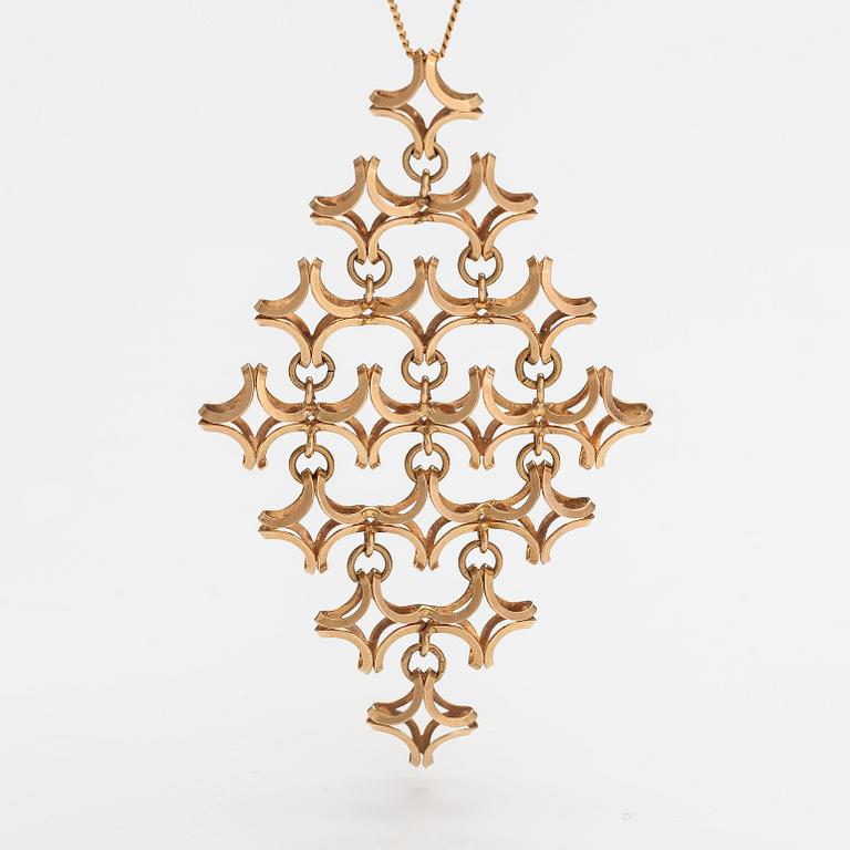 Elis Kauppi, Kaulakoru, 14K kultaa. Kupittaan kulta, Turku.