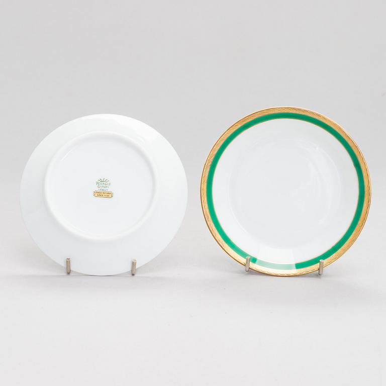 Richard Ginori, a four-piece set of 'Palermo' porcelain coffee cup with saucers, Italy.