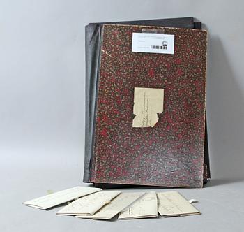 BREV- OCH DOKUMENTSAMLING, 1800-tal, Cornelius Alexander Sjöcrona, bl a kungliga brev.