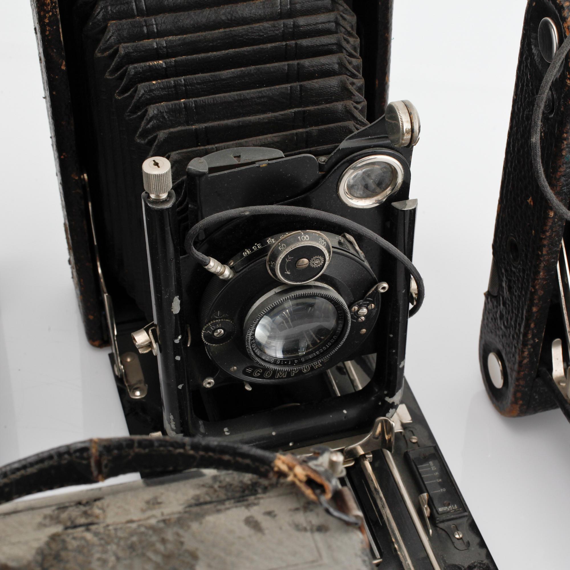 Ten cameras, first half of the 20th century.