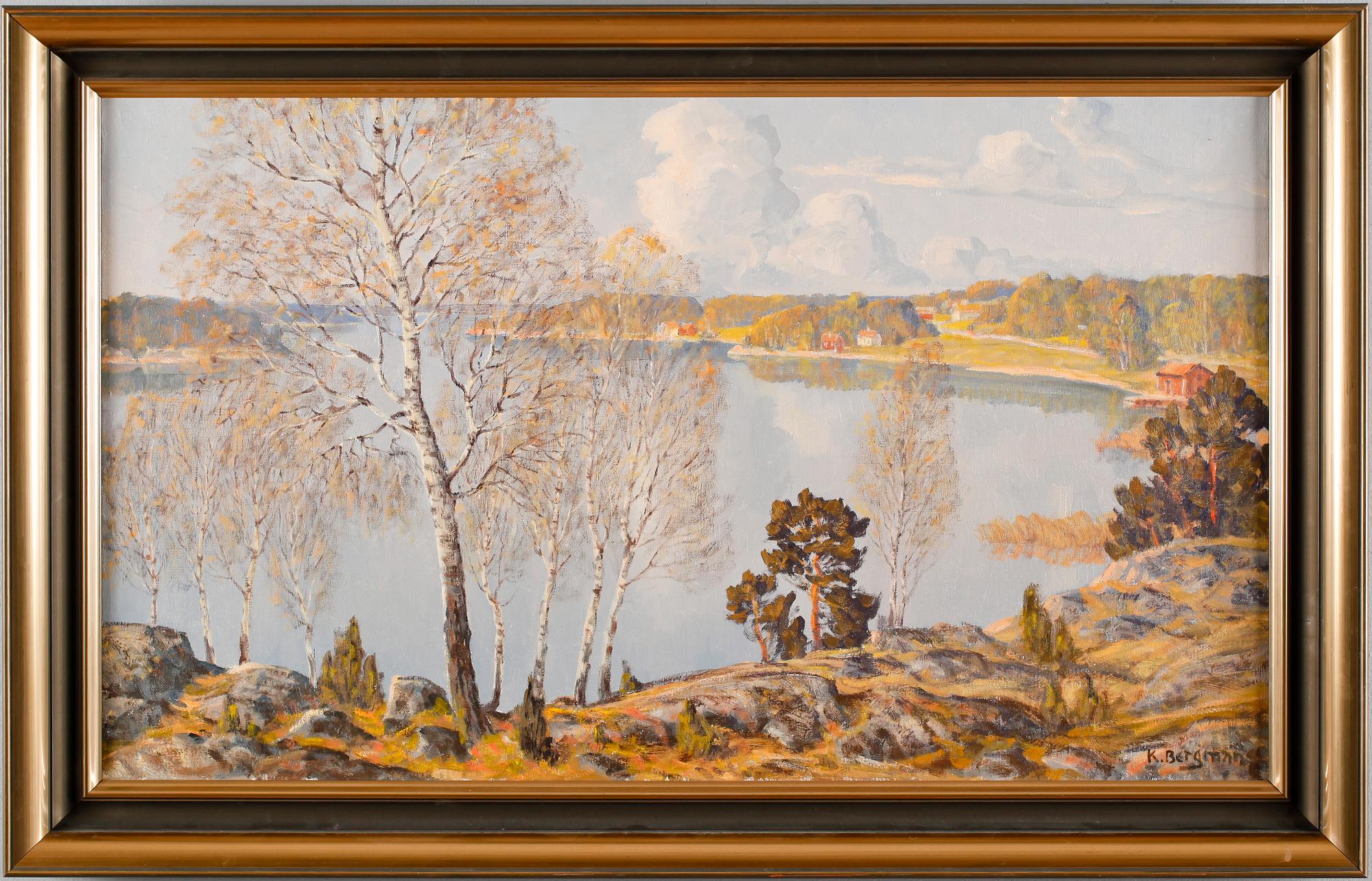 KARL BERGMAN, olja på duk, signerad.