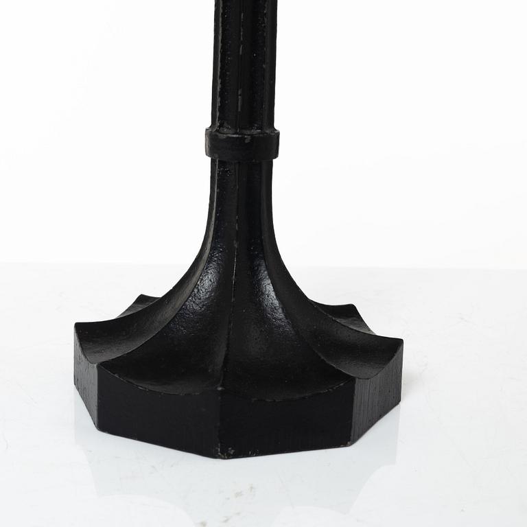 Sigurd Persson, a pair ofa cast iron candelabras, Kockums 1965.