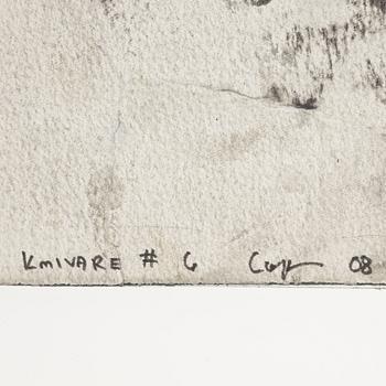 Markus Copper, mixed media on paper, signed and dated -08.