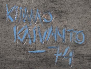 Kimmo Kaivanto, gouache, signerad och daterad -74.