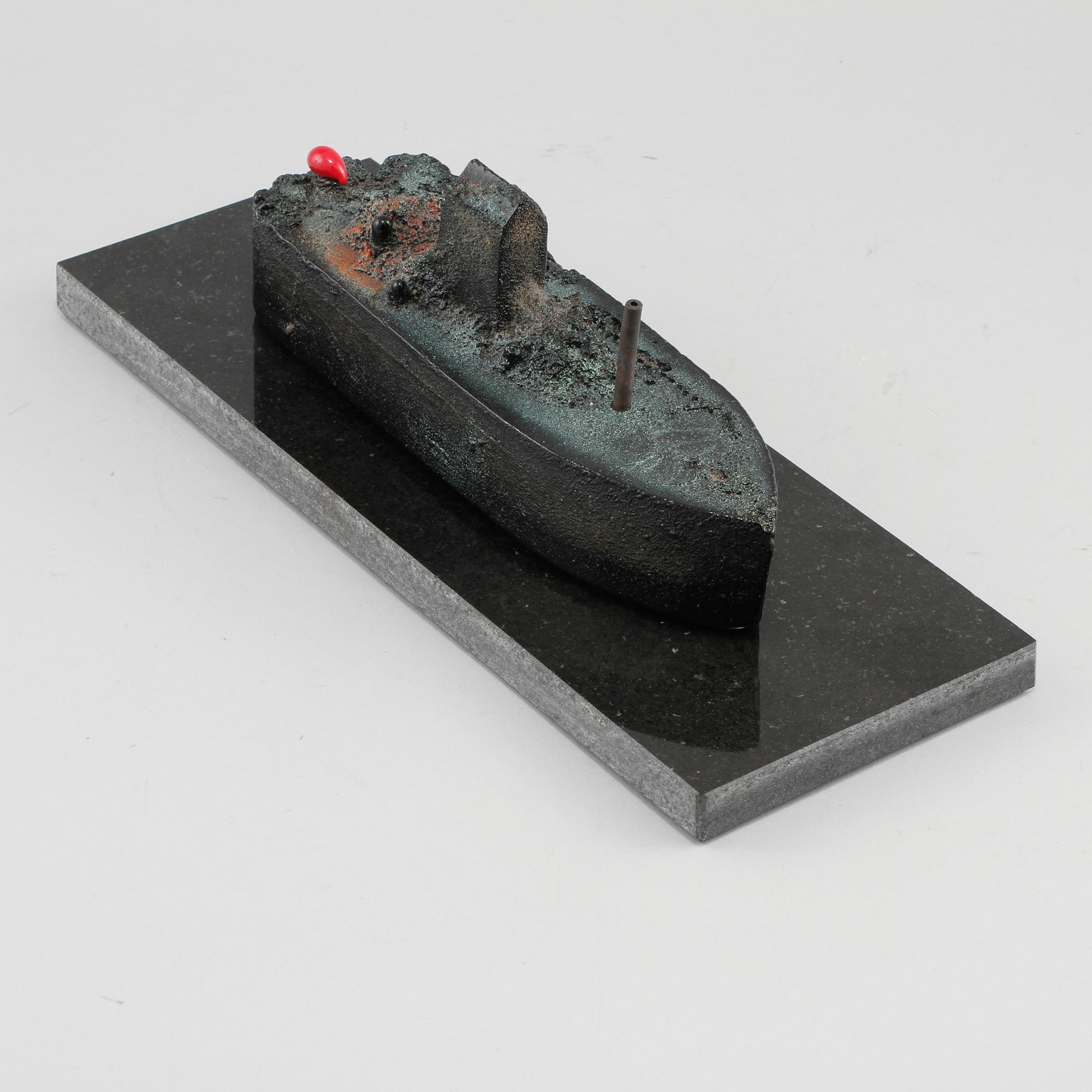 BERTIL VALLIEN, skulptur, glas, signerad Kosta Boda, limited edition.