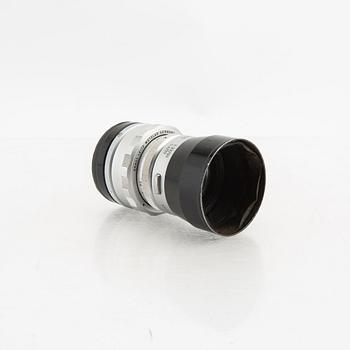 Leica camera with 2 lenses from the middle of the 20th century.