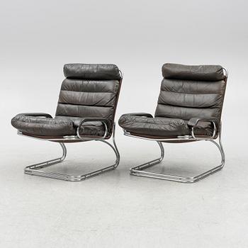 A pair of easy chairs, Thams Kvalitet, 1970s/80s.
