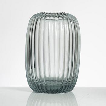Wilhelm Wagenfeld, vas, slipat glas, Vereinigte Lausitzer Glaswerke, Weißwasser, ca 1937.
