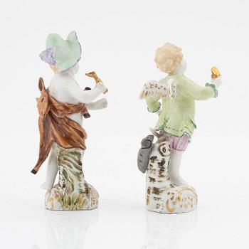 Two porcelain figurines, KPM Berlin, late 19th Century / early 20th Century.