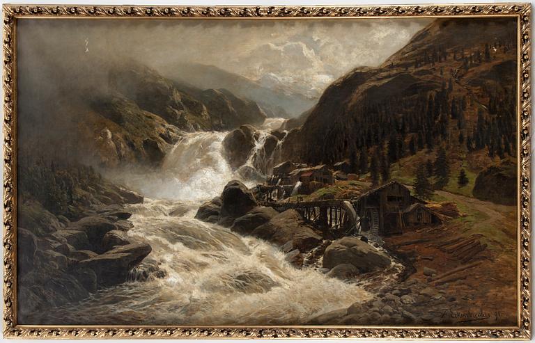 KARL PAUL THEMISTOKLES VON ECKENBRECHER, Olja på duk, signerad och daterad 1891.