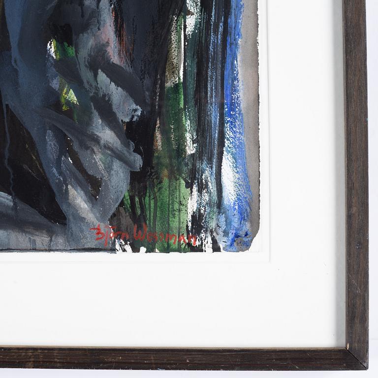 Björn Wessman, watercolor, signed.