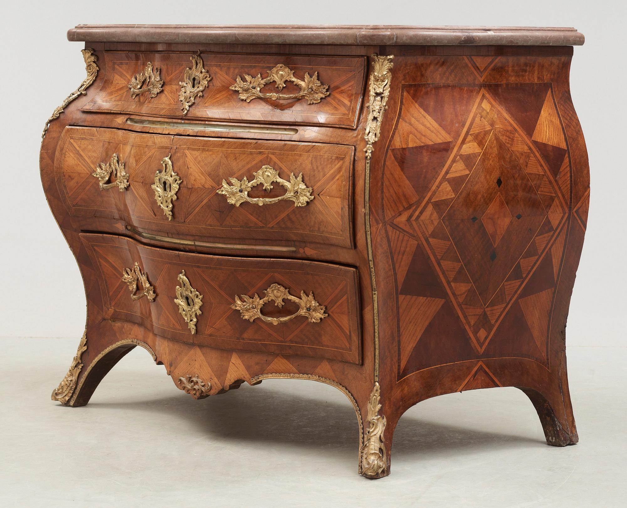 A Swedish Rococo 18th century commode.