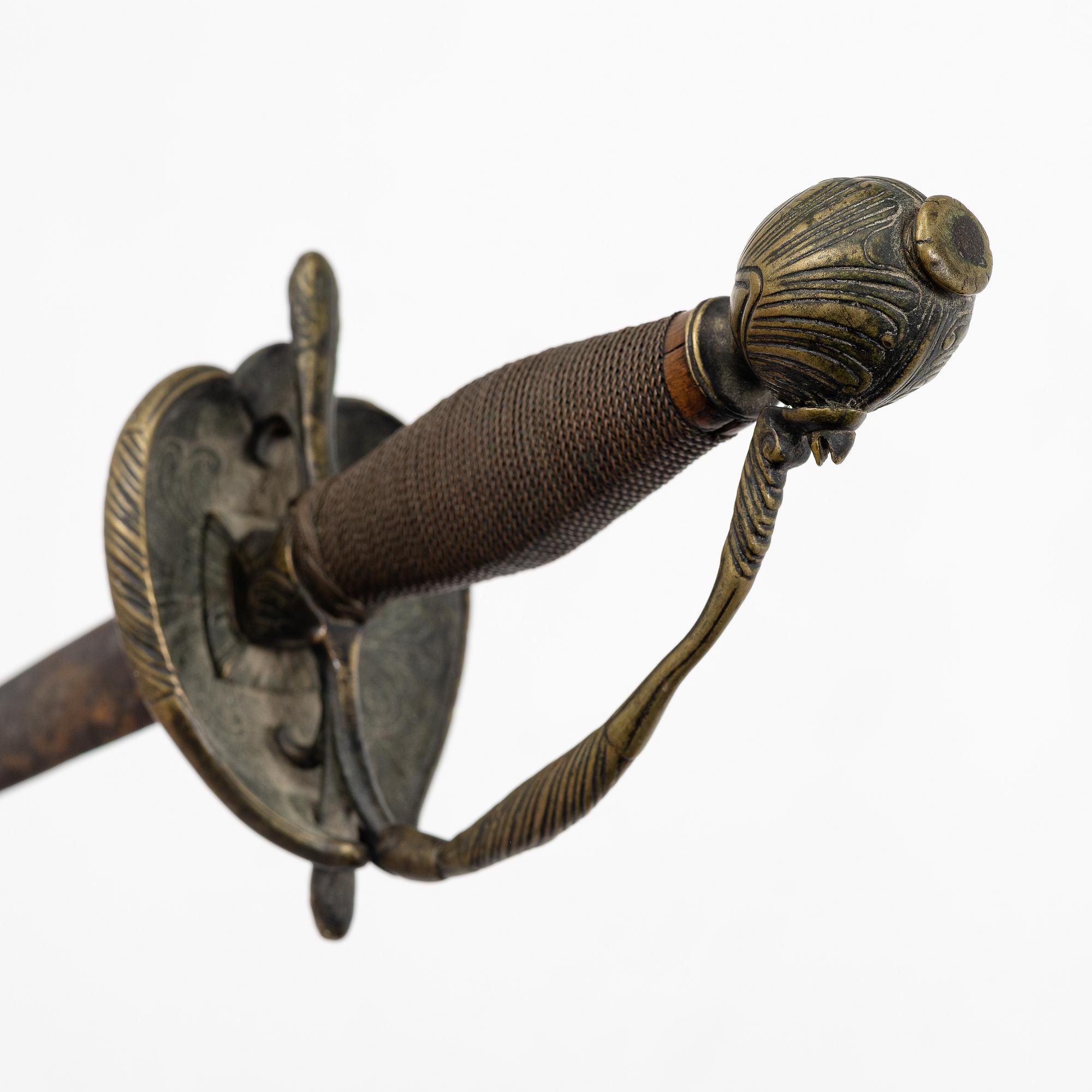 Sword, Rococo style, likely late 18th century.