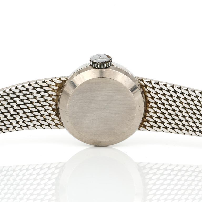 ARMBANDSUR, dam, 18K vitguld, Omega, 'Geneve'. Total vikt ca 38 g.
