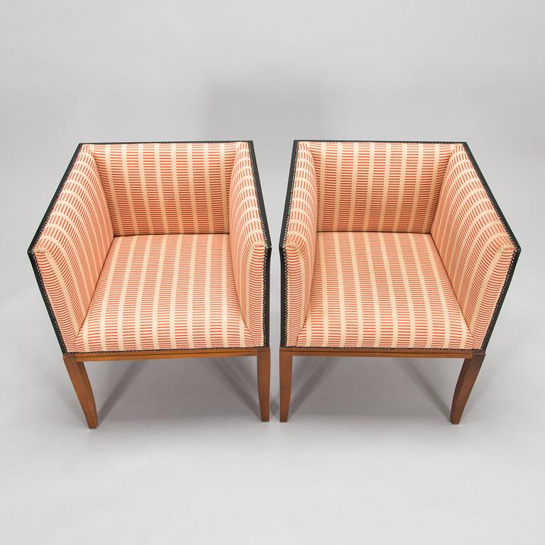 Eliel Saarinen, a late 20th-century 5-piece 'Saarinen house' furniture suite, Adelta oy, Finland.