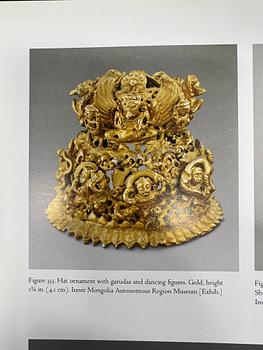 A set of eight gold 'Garuda' belt plaques, Yuan/early Ming dynasty.