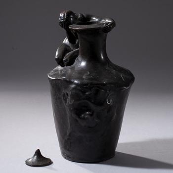 VILLE VALLGREN, skulptur, brons, signerad och daterad 1982.