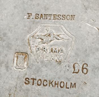 KANNA, tenn, F Santesson, Stockholm 1889.