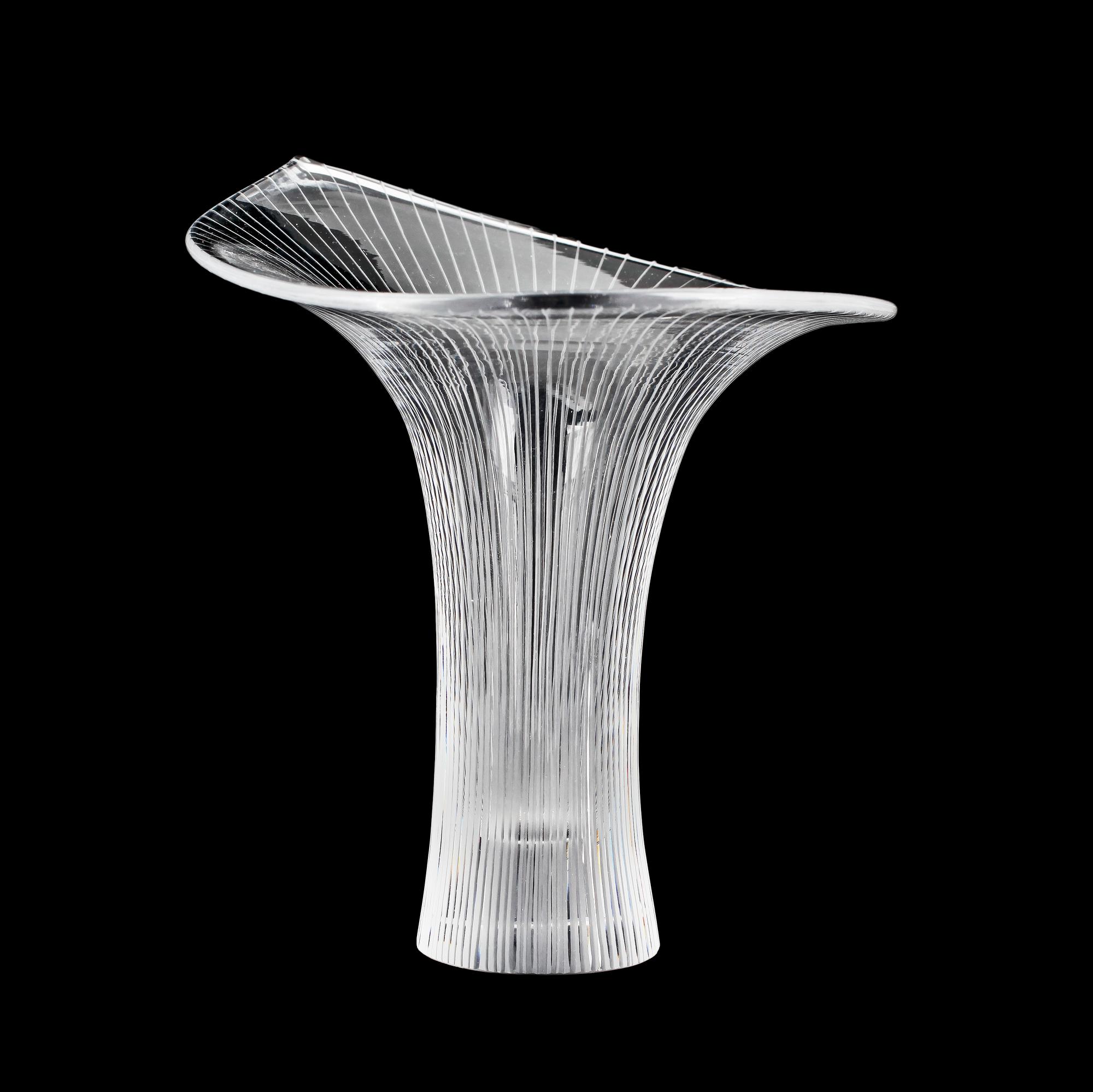 VAS, glas, Tapio Wirkkala, Iittala. Sign och dat.