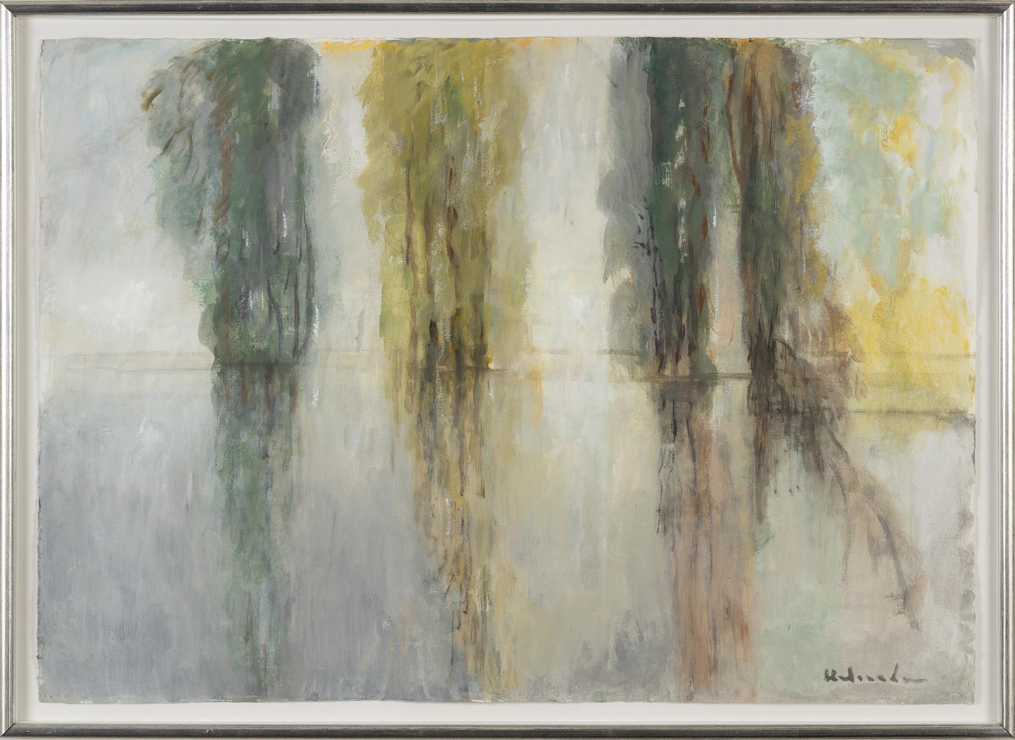 Ruben Heleander, gouache, signed.