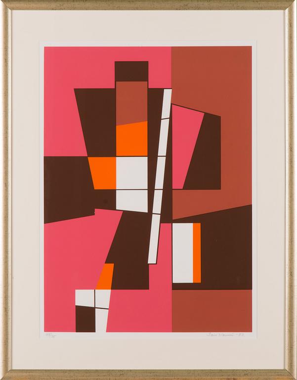 SAM VANNI, serigraph, signed and dated -82, numbered 48/75.