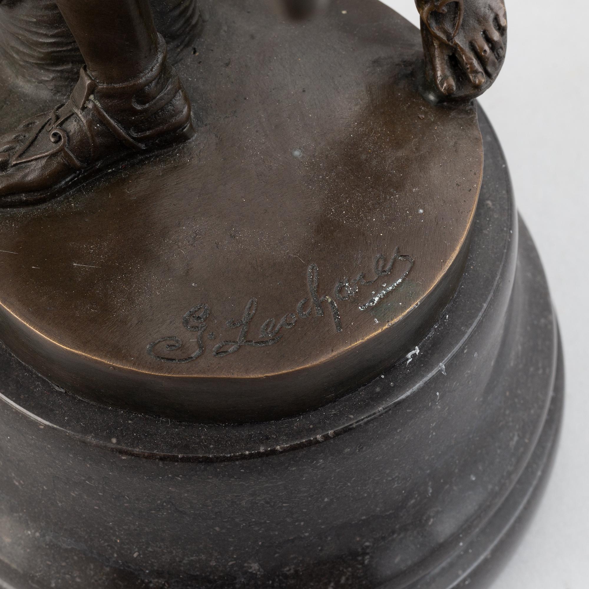 A bronze figure after the Apollo Belvedere, early 20th Century.