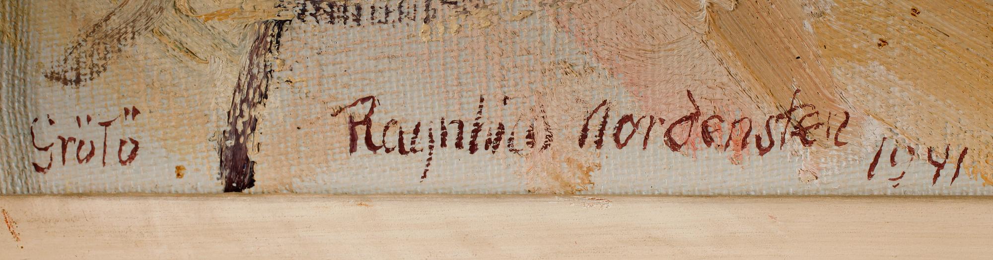 RAGNHILD NORDENSTEN, olja på duk, sign och dat 1941.