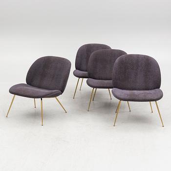 GamFratesi, fåtöljer fyra st , "Beetle Lounge Chair", Gubi, formgiven 2013.