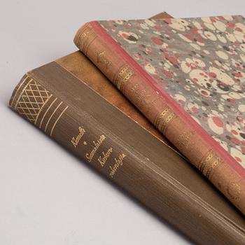 GODS OCH HERRESÄTEN I FINLAND, Ragna Ahlbäck, 1946 samt FINSKA KYRKOR, Heikki Klemetti, 1927.