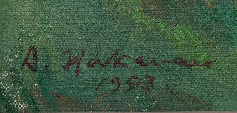AALE HAKAVA (FINLAND), olja på duk, sign. och dat. 1953.