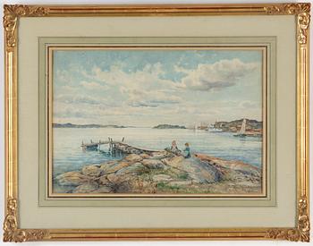 ANNA GARDELL-ERICSON, watercolour, signed, Lysekil.